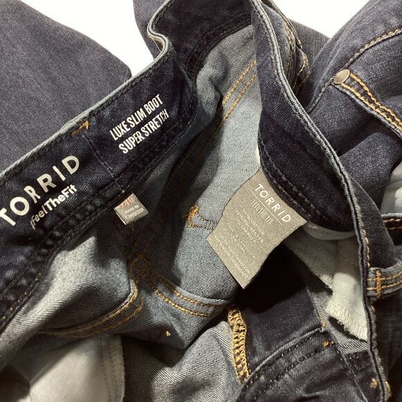 Torrid Jeans Luxe Slim Boot Super Stretch Torrid Feel The Fit 14R - Picture 4 of 11